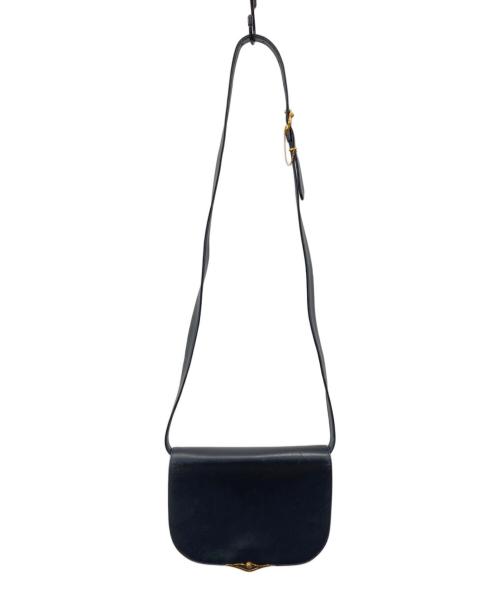 Cartier（カルティエ）Cartier (カルティエ) レザーショルダーバッグ ブラックの古着・服飾アイテム