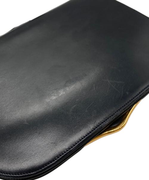 Cartier（カルティエ）Cartier (カルティエ) レザーショルダーバッグ ブラックの古着・服飾アイテム