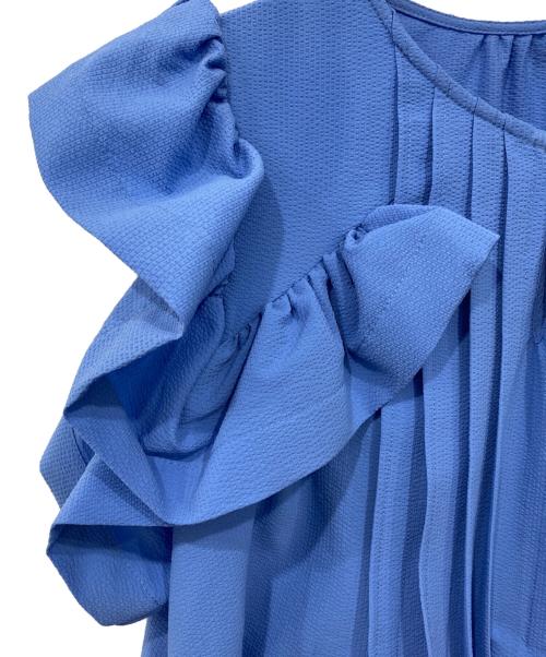 CELFORD（セルフォード）CELFORD (セルフォード) ピンタックチュニックブラウス ブルー サイズ:Freeの古着・服飾アイテム