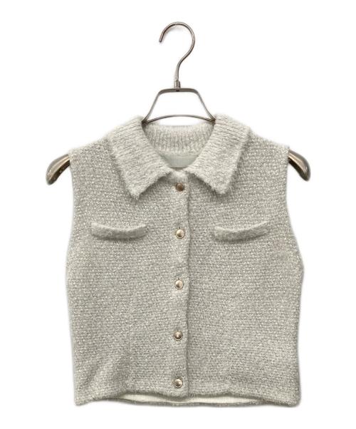 CELFORD（セルフォード）CELFORD (セルフォード) メタルボタンジレニットセットアップ ライトグレー サイズ:36の古着・服飾アイテム