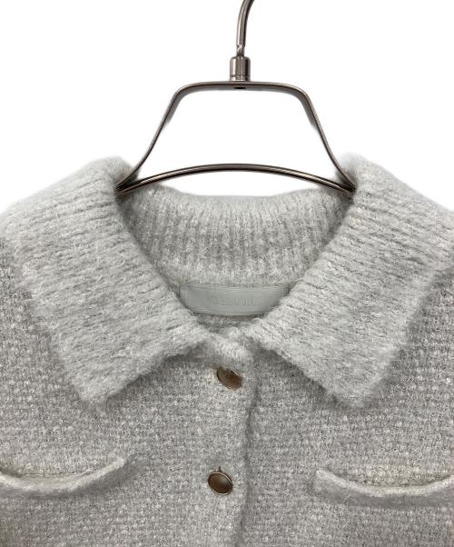 CELFORD（セルフォード）CELFORD (セルフォード) メタルボタンジレニットセットアップ ライトグレー サイズ:36の古着・服飾アイテム