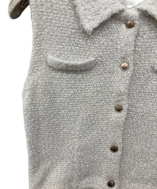 CELFORD（セルフォード）CELFORD (セルフォード) メタルボタンジレニットセットアップ ライトグレー サイズ:36の古着・服飾アイテム