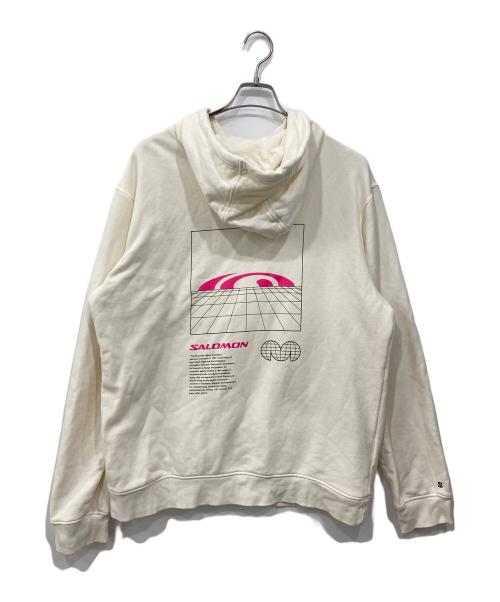 SALOMON（サロモン）SALOMON (サロモン) プルオーバーパーカー ホワイト サイズ:Lの古着・服飾アイテム