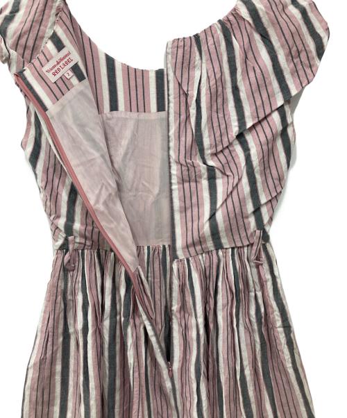 Vivienne Westwood RED LABEL（ヴィヴィアンウエストウッドレッドレーベル）Vivienne Westwood RED LABEL (ヴィヴィアンウエストウッドレッドレーベル) ストライプワンピース ピンク×グレー サイズ:2の古着・服飾アイテム