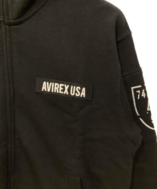 AVIREX（アヴィレックス）AVIREX (アヴィレックス) ファティーグ スタンドジップジャケット ブラック サイズ:M 未使用品の古着・服飾アイテム