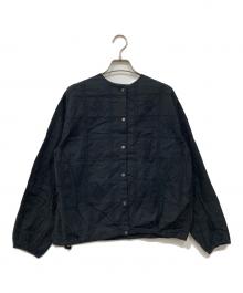 KAGURE（カグレ）の古着「クロスステッチドロストブラウス」｜ブラック