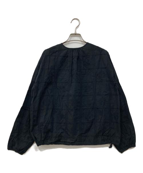 KAGURE（カグレ）kagure (カグレ) クロスステッチドロストブラウス ブラック サイズ:Freeの古着・服飾アイテム