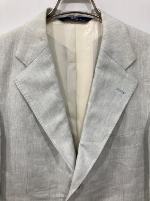 POLO RALPH LAUREN（ポロ・ラルフローレン）POLO RALPH LAUREN (ポロ・ラルフローレン) リネン 3B テーラードジャケット ブルー サイズ:A7の古着・服飾アイテム