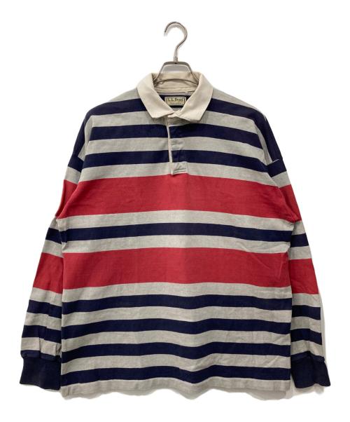 L.L.Bean（エルエルビーン）L.L.Bean (エルエルビーン) ラガーシャツ レッド×グレー サイズ:不明の古着・服飾アイテム