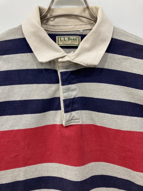 L.L.Bean（エルエルビーン）L.L.Bean (エルエルビーン) ラガーシャツ レッド×グレー サイズ:不明の古着・服飾アイテム