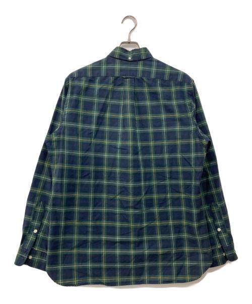 RALPH LAUREN（ラルフローレン）RALPH LAUREN (ラルフローレン) チェックボタンダウンシャツ グリーン×ネイビー サイズ:Lの古着・服飾アイテム