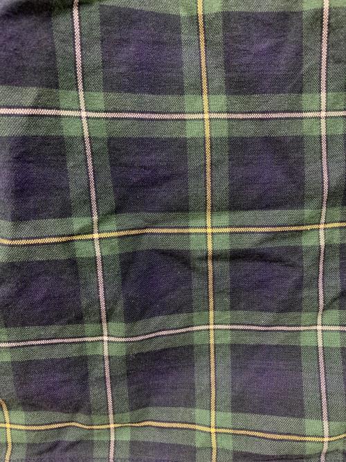 RALPH LAUREN（ラルフローレン）RALPH LAUREN (ラルフローレン) チェックボタンダウンシャツ グリーン×ネイビー サイズ:Lの古着・服飾アイテム