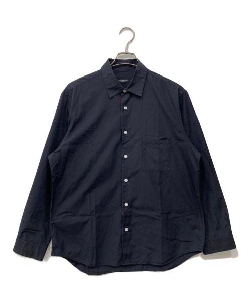 BLACK LABEL CRESTBRIDGE（ブラックレーベル クレストブリッジ）BLACK LABEL CRESTBRIDGE (ブラックレーベル クレストブリッジ) レギュラーカラーシャツ ブラック サイズ:XLの古着・服飾アイテム