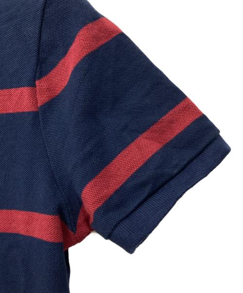 POLO RALPH LAUREN（ポロ・ラルフローレン）POLO RALPH LAUREN (ポロ・ラルフローレン) ポロシャツ ネイビー×レッド サイズ:XSの古着・服飾アイテム