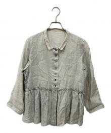 nest Robe（ネストローブ）の古着「リネンブラウス」｜グレー
