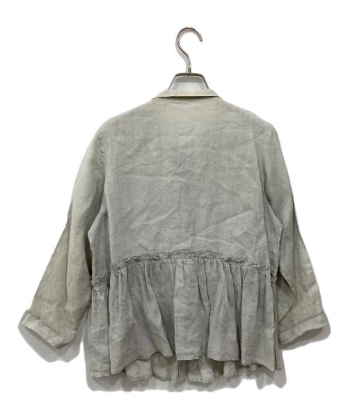 nest Robe（ネストローブ）nest Robe (ネストローブ) リネンブラウス グレー サイズ:記載なしの古着・服飾アイテム