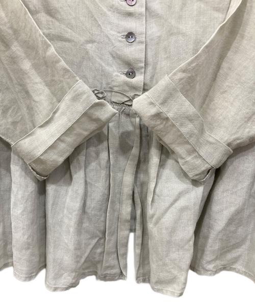 nest Robe（ネストローブ）nest Robe (ネストローブ) リネンブラウス グレー サイズ:記載なしの古着・服飾アイテム