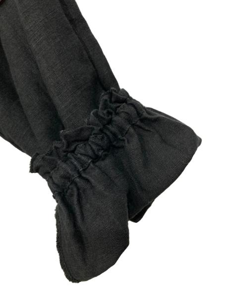 nest Robe（ネストローブ）nest Robe (ネストローブ) リネンブラウス ブラック サイズ:Freeの古着・服飾アイテム