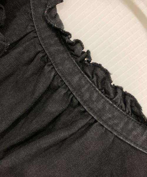 nest Robe（ネストローブ）nest Robe (ネストローブ) リネンブラウス ブラック サイズ:Freeの古着・服飾アイテム