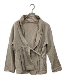 nest Robe（ネストローブ）の古着「カシュクール リネンブラウス」｜ベージュ