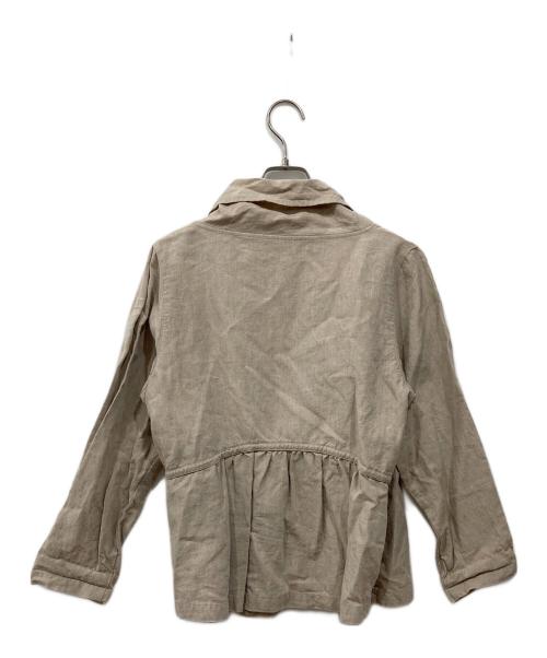 nest Robe（ネストローブ）nest Robe (ネストローブ) カシュクール リネンブラウス ベージュ サイズ:Freeの古着・服飾アイテム