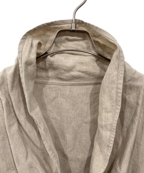 nest Robe（ネストローブ）nest Robe (ネストローブ) カシュクール リネンブラウス ベージュ サイズ:Freeの古着・服飾アイテム