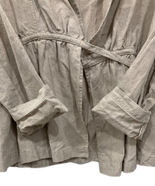 nest Robe（ネストローブ）nest Robe (ネストローブ) カシュクール リネンブラウス ベージュ サイズ:Freeの古着・服飾アイテム