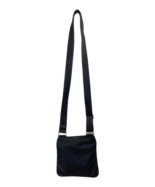 PRADA（プラダ）PRADA (プラダ) ナイロンショルダーバッグ ブラックの古着・服飾アイテム