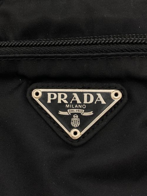 PRADA（プラダ）PRADA (プラダ) ナイロンショルダーバッグ ブラックの古着・服飾アイテム