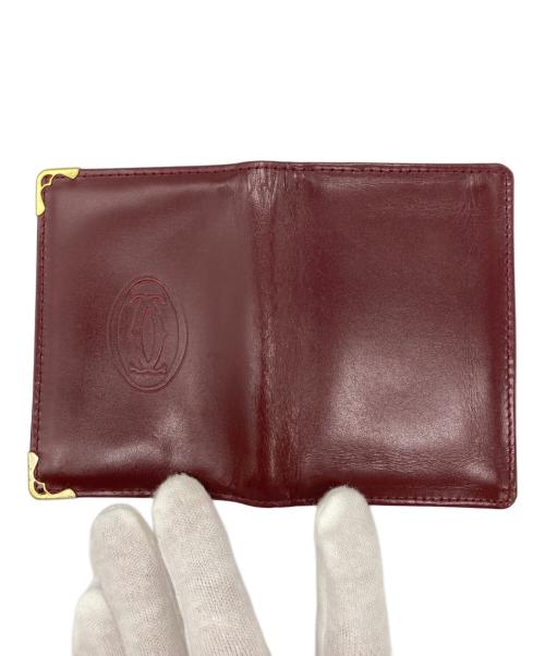 Cartier（カルティエ）Cartier (カルティエ) カードケース レッドの古着・服飾アイテム