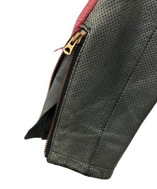 Schott（ショット）Schott (ショット) レザー切替デニムジャケット インディゴ サイズ:Mの古着・服飾アイテム