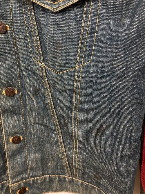 Schott（ショット）Schott (ショット) レザー切替デニムジャケット インディゴ サイズ:Mの古着・服飾アイテム