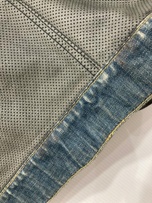 Schott（ショット）Schott (ショット) レザー切替デニムジャケット インディゴ サイズ:Mの古着・服飾アイテム