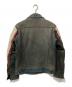 Schott (ショット) レザー切替デニムジャケット インディゴ サイズ:M：13000円