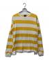 stussy（ステューシー）の古着「ボーダーカットソー」｜イエロー×ホワイト