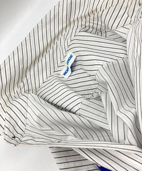 WOKE EDGE（ウォーク エッジ）WOKE EDGE (ウォーク エッジ) NYグリットストライプシャツ ホワイト×ブルー サイズ:Sの古着・服飾アイテム