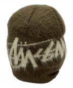 stussyステューシー）の古着「ニット帽」｜カーキ