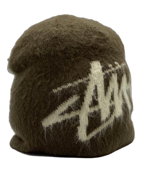 stussy（ステューシー）stussy (ステューシー) ニット帽 カーキの古着・服飾アイテム