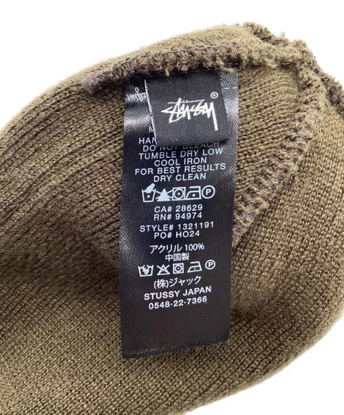 stussy（ステューシー）stussy (ステューシー) ニット帽 カーキの古着・服飾アイテム