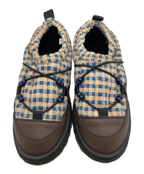 suicoke（スイコック）suicoke (スイコック) STORY MFG (ストーリーエムエフジー) PEPPER / シューズ ベージュ×ブルー サイズ:27cmの古着・服飾アイテム