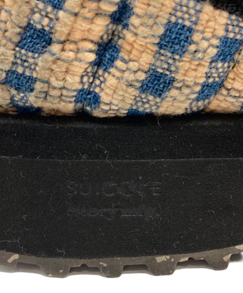 suicoke（スイコック）suicoke (スイコック) STORY MFG (ストーリーエムエフジー) PEPPER / シューズ ベージュ×ブルー サイズ:27cmの古着・服飾アイテム