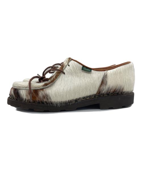 PARABOOT（パラブーツ）PARABOOT (パラブーツ) ハラコ風チロリアンシューズ ホワイト サイズ:41 1/2の古着・服飾アイテム