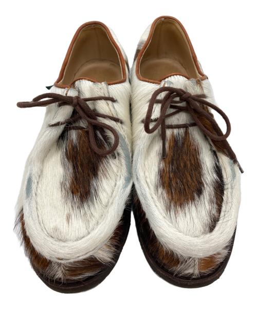 PARABOOT（パラブーツ）PARABOOT (パラブーツ) ハラコ風チロリアンシューズ ホワイト サイズ:41 1/2の古着・服飾アイテム