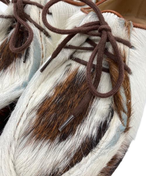 PARABOOT（パラブーツ）PARABOOT (パラブーツ) ハラコ風チロリアンシューズ ホワイト サイズ:41 1/2の古着・服飾アイテム