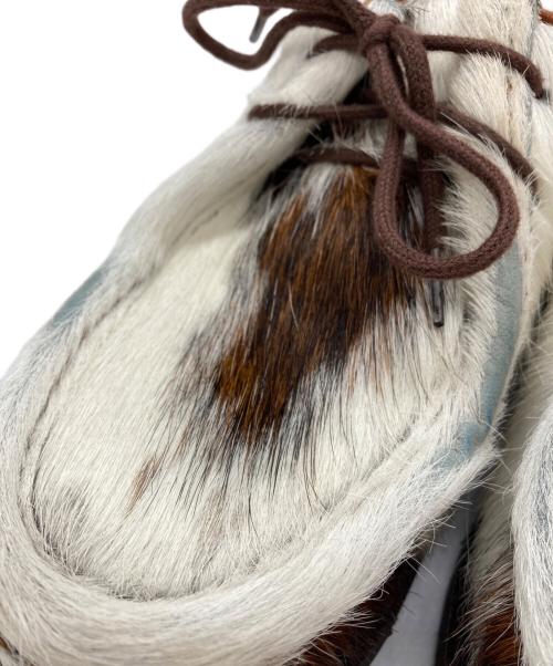 PARABOOT（パラブーツ）PARABOOT (パラブーツ) ハラコ風チロリアンシューズ ホワイト サイズ:41 1/2の古着・服飾アイテム