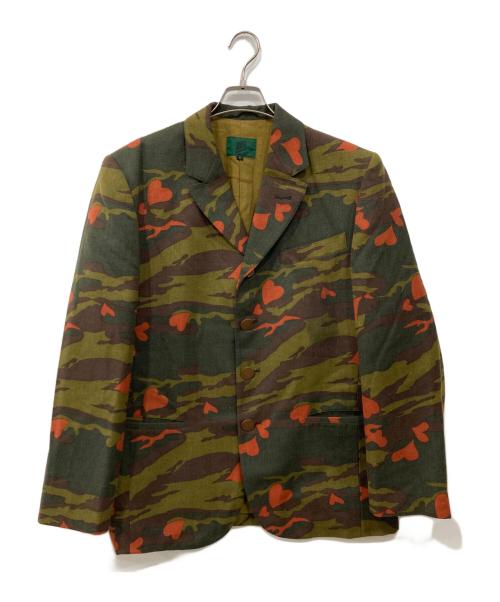 JUNIOR GAULTIER（ジュニアゴルチエ）JUNIOR GAULTIER (ジュニアゴルチエ) カモ柄テーラードジャケット カーキ サイズ:48の古着・服飾アイテム
