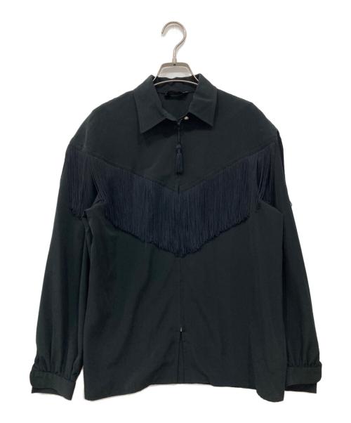 伊太利屋（イタリヤ）伊太利屋 (イタリヤ) フリンジジャケット ブラック サイズ:7A2の古着・服飾アイテム