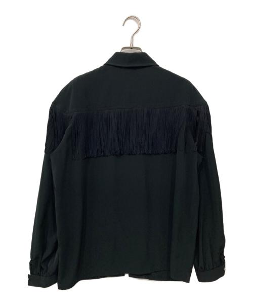 伊太利屋（イタリヤ）伊太利屋 (イタリヤ) フリンジジャケット ブラック サイズ:7A2の古着・服飾アイテム