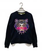 KENZOケンゾー）の古着「タイガー刺繍スウェット」｜ブラック