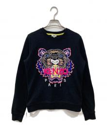 KENZO（ケンゾー）の古着「タイガー刺繍スウェット」｜ブラック